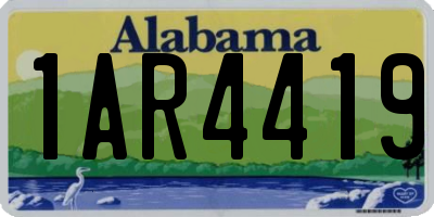 AL license plate 1AR4419