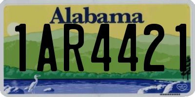 AL license plate 1AR4421