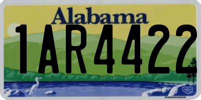 AL license plate 1AR4422