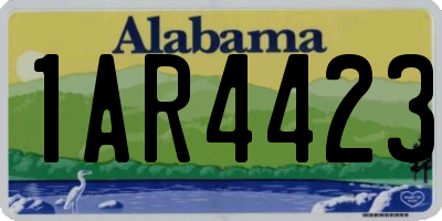 AL license plate 1AR4423