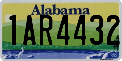 AL license plate 1AR4432