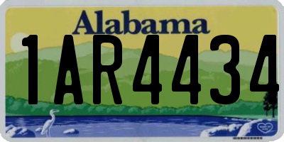 AL license plate 1AR4434