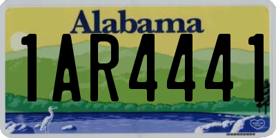 AL license plate 1AR4441