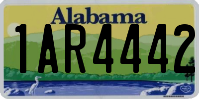 AL license plate 1AR4442