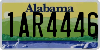 AL license plate 1AR4446