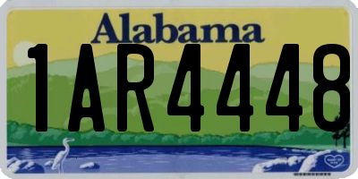 AL license plate 1AR4448
