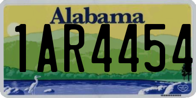AL license plate 1AR4454