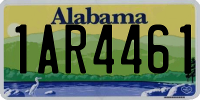 AL license plate 1AR4461
