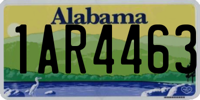 AL license plate 1AR4463