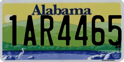 AL license plate 1AR4465
