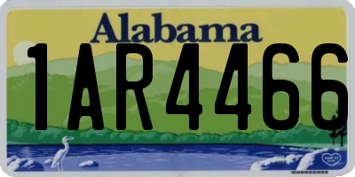AL license plate 1AR4466