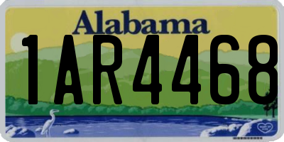 AL license plate 1AR4468