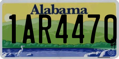 AL license plate 1AR4470