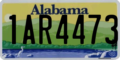 AL license plate 1AR4473