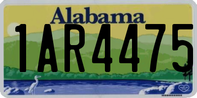 AL license plate 1AR4475