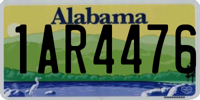 AL license plate 1AR4476