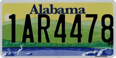 AL license plate 1AR4478