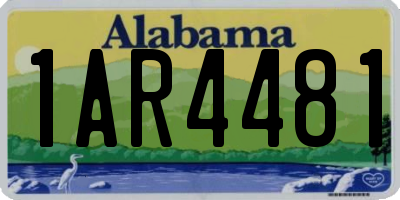 AL license plate 1AR4481