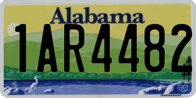 AL license plate 1AR4482