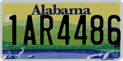 AL license plate 1AR4486