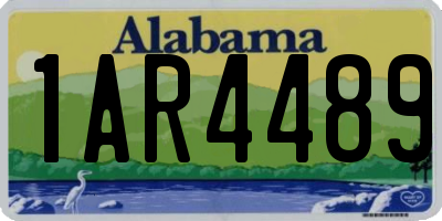 AL license plate 1AR4489