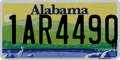 AL license plate 1AR4490