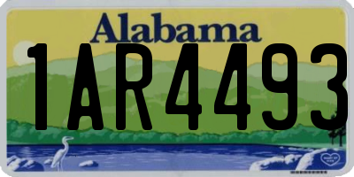 AL license plate 1AR4493