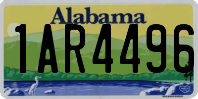 AL license plate 1AR4496