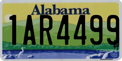 AL license plate 1AR4499