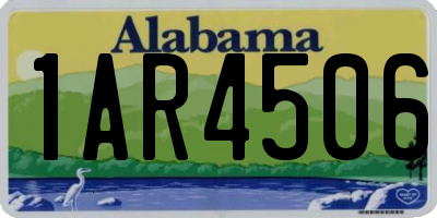 AL license plate 1AR4506