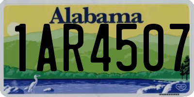 AL license plate 1AR4507