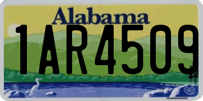 AL license plate 1AR4509