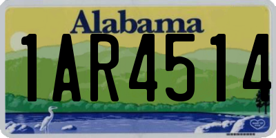 AL license plate 1AR4514