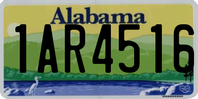 AL license plate 1AR4516