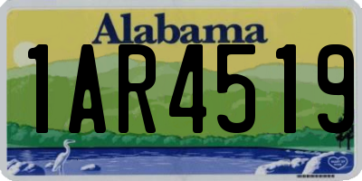 AL license plate 1AR4519