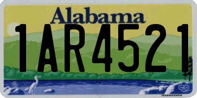 AL license plate 1AR4521