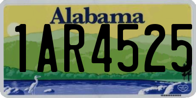 AL license plate 1AR4525