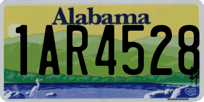 AL license plate 1AR4528