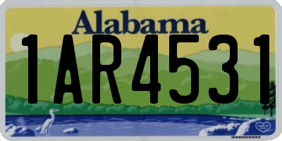 AL license plate 1AR4531