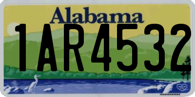AL license plate 1AR4532
