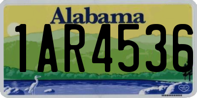 AL license plate 1AR4536