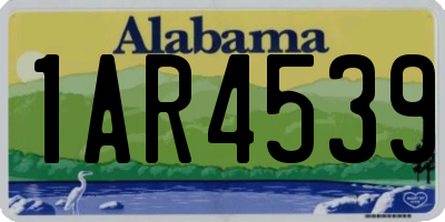 AL license plate 1AR4539