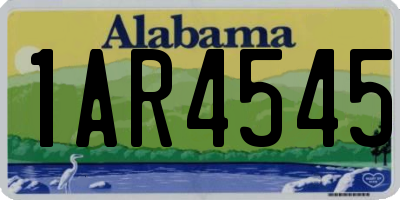 AL license plate 1AR4545