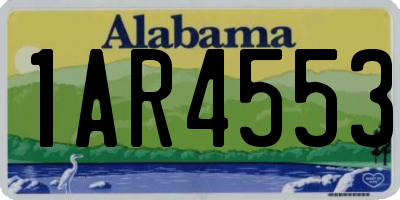 AL license plate 1AR4553