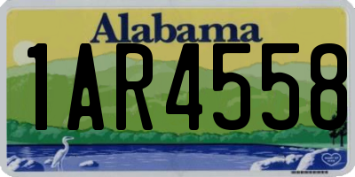 AL license plate 1AR4558