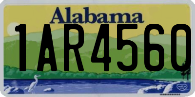 AL license plate 1AR4560