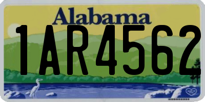 AL license plate 1AR4562
