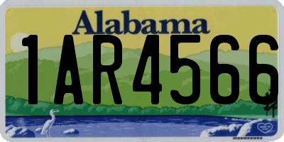 AL license plate 1AR4566