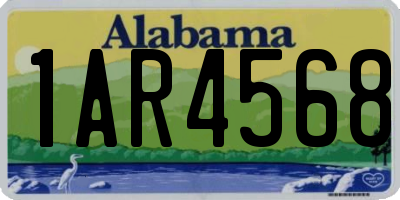 AL license plate 1AR4568