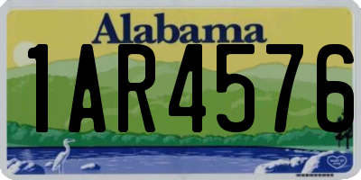 AL license plate 1AR4576